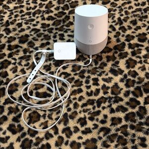 Google Home Speaker in White and Gray